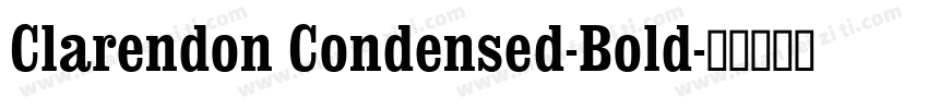 Clarendon Condensed-Bold字体转换